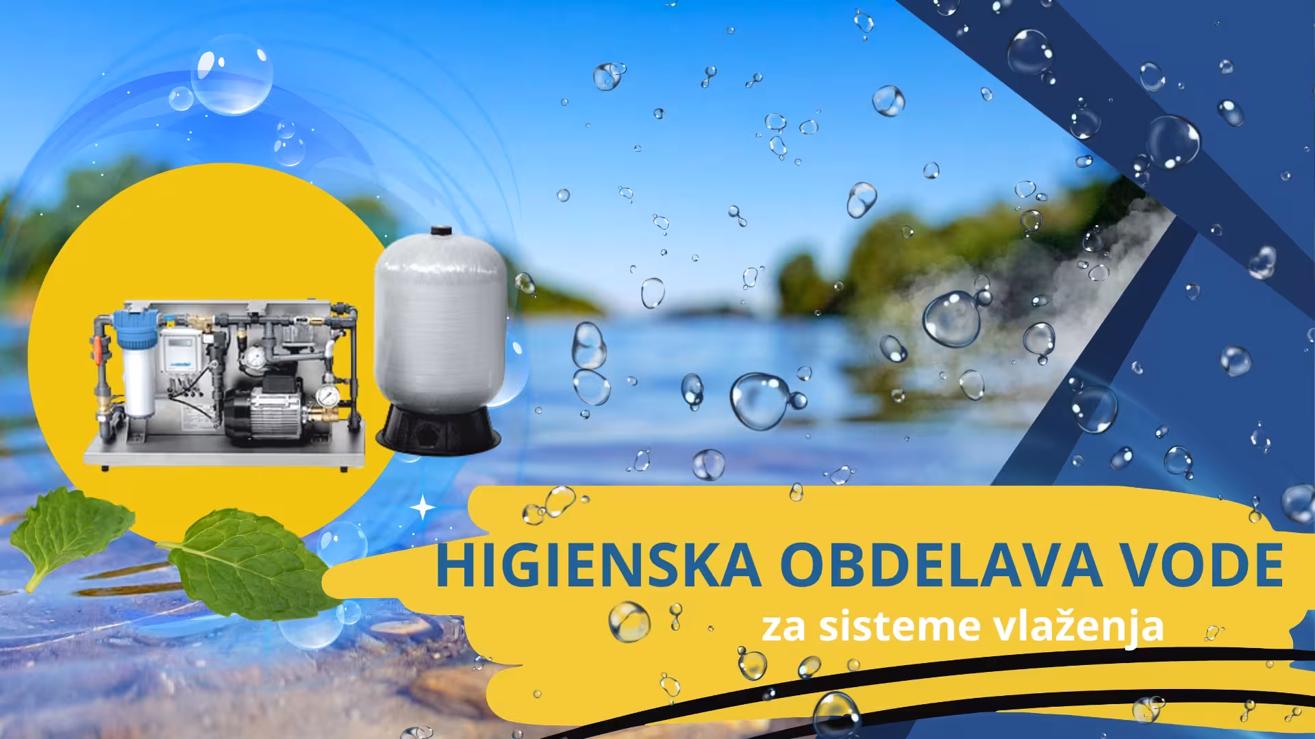 higijenska obdelava vode za sisteme vlaženja
